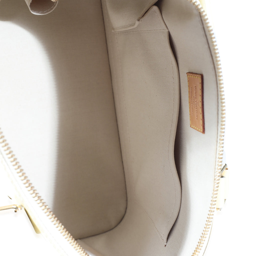 Louis Vuitton Louis Vuitton Blanc Corail Monogram Vernis Alma PM