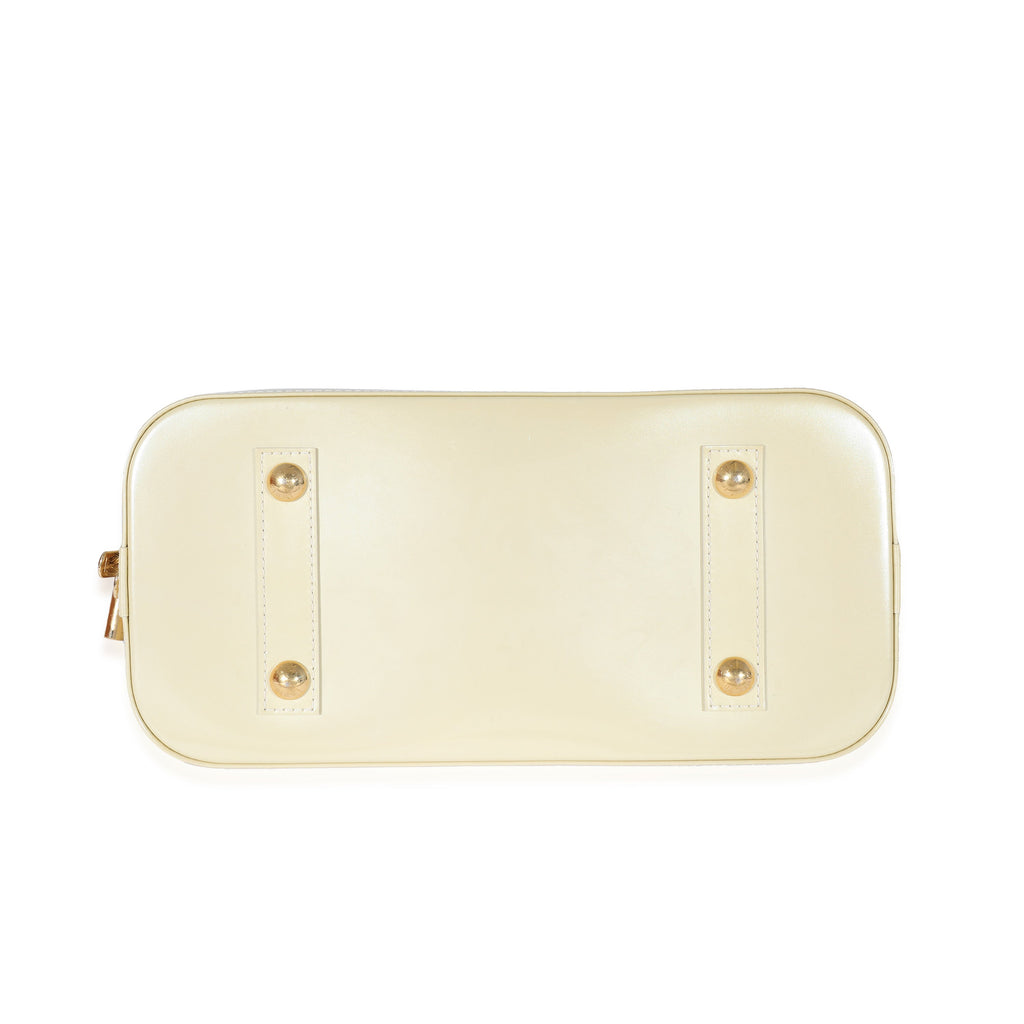 Louis Vuitton Louis Vuitton Blanc Corail Monogram Vernis Alma PM