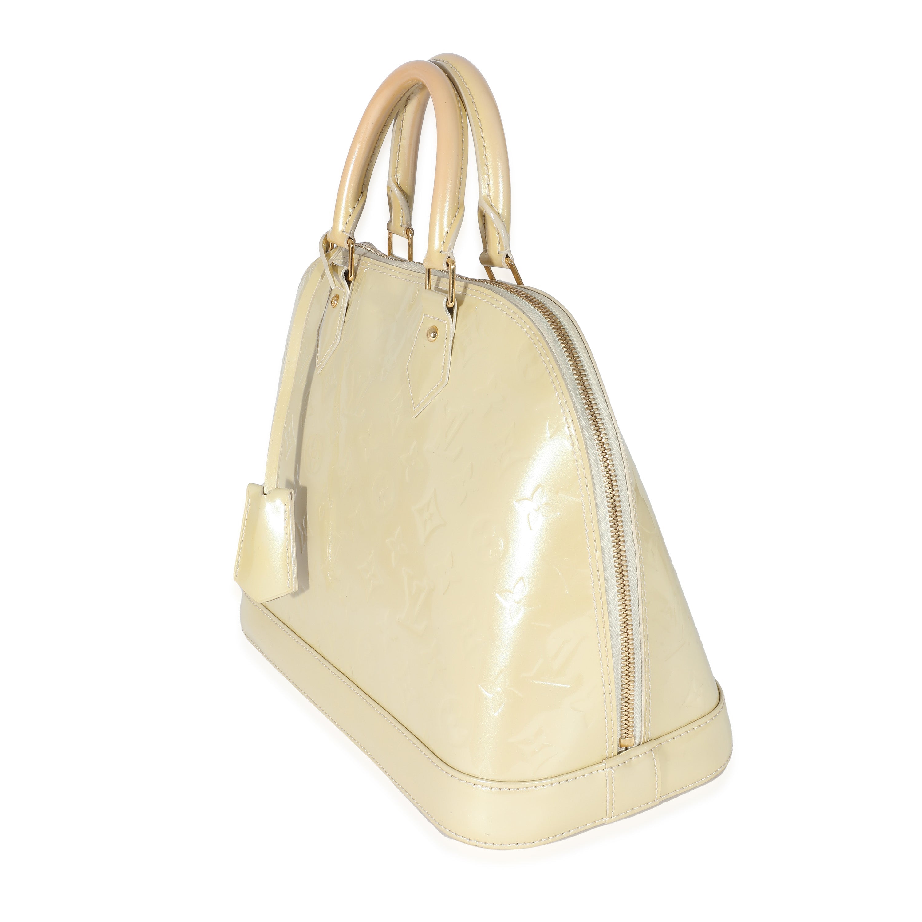 Louis Vuitton Louis Vuitton Blanc Corail Monogram Vernis Alma PM