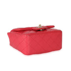 Chanel Dark Pink Quilted Lambskin Mini Square Flap Bag