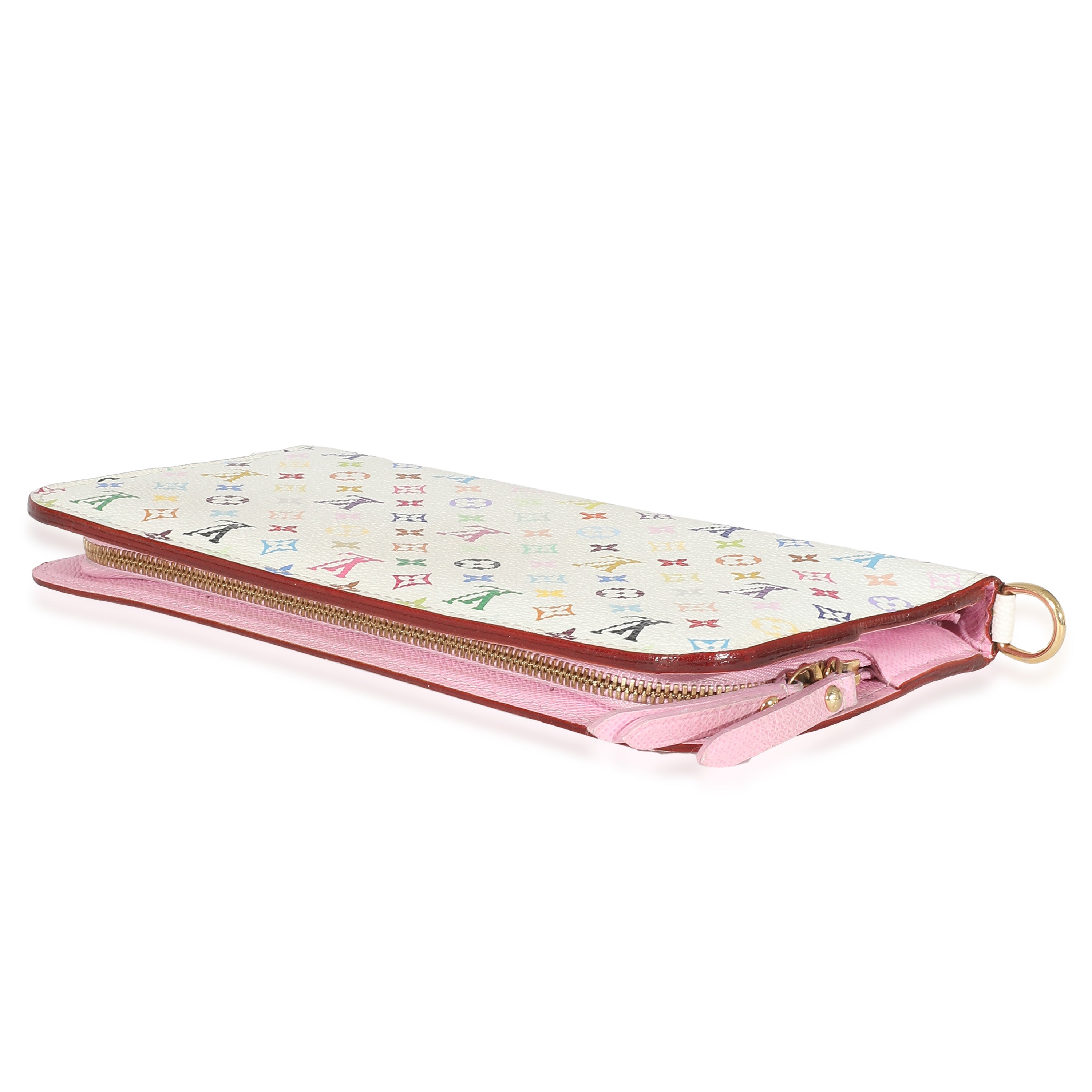 Louis Vuitton Louis Vuitton White Multicolor Canvas Insolite Wallet