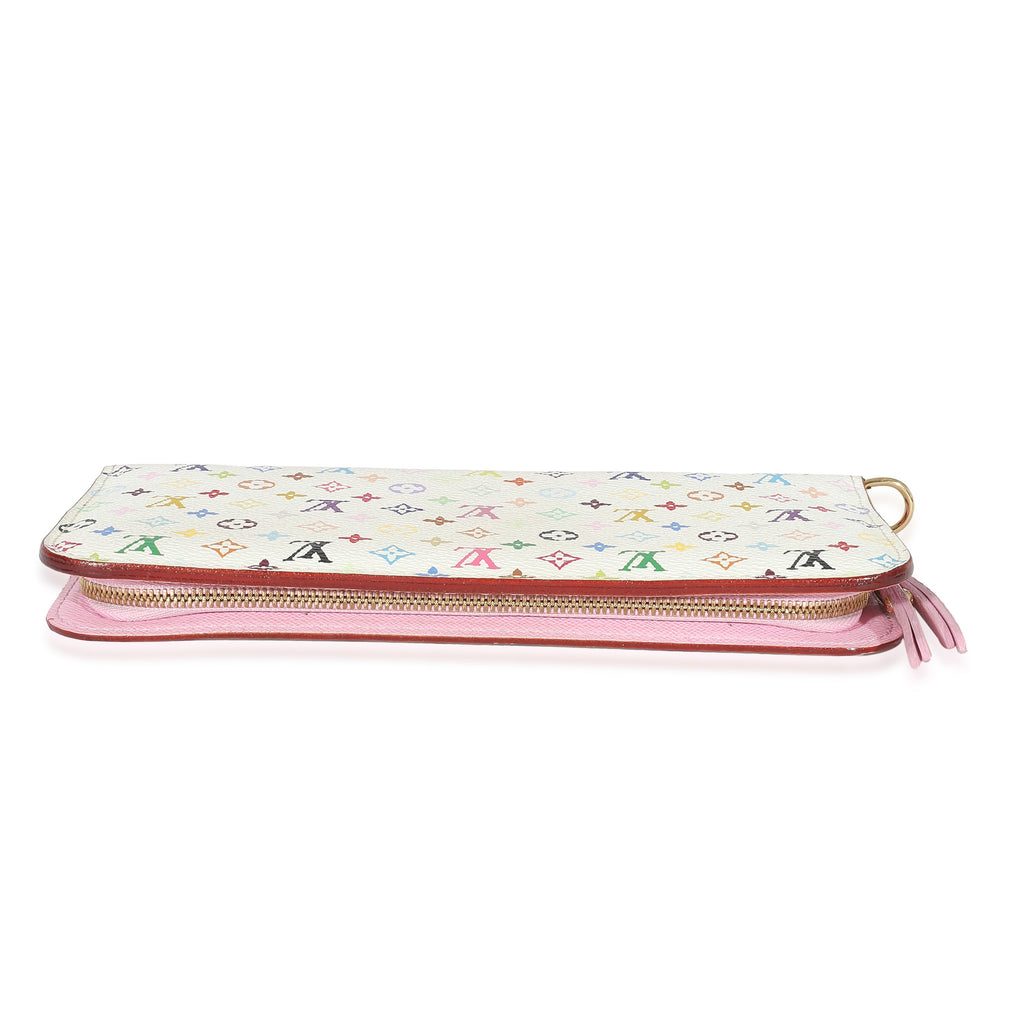 Louis Vuitton Louis Vuitton White Multicolor Canvas Insolite Wallet