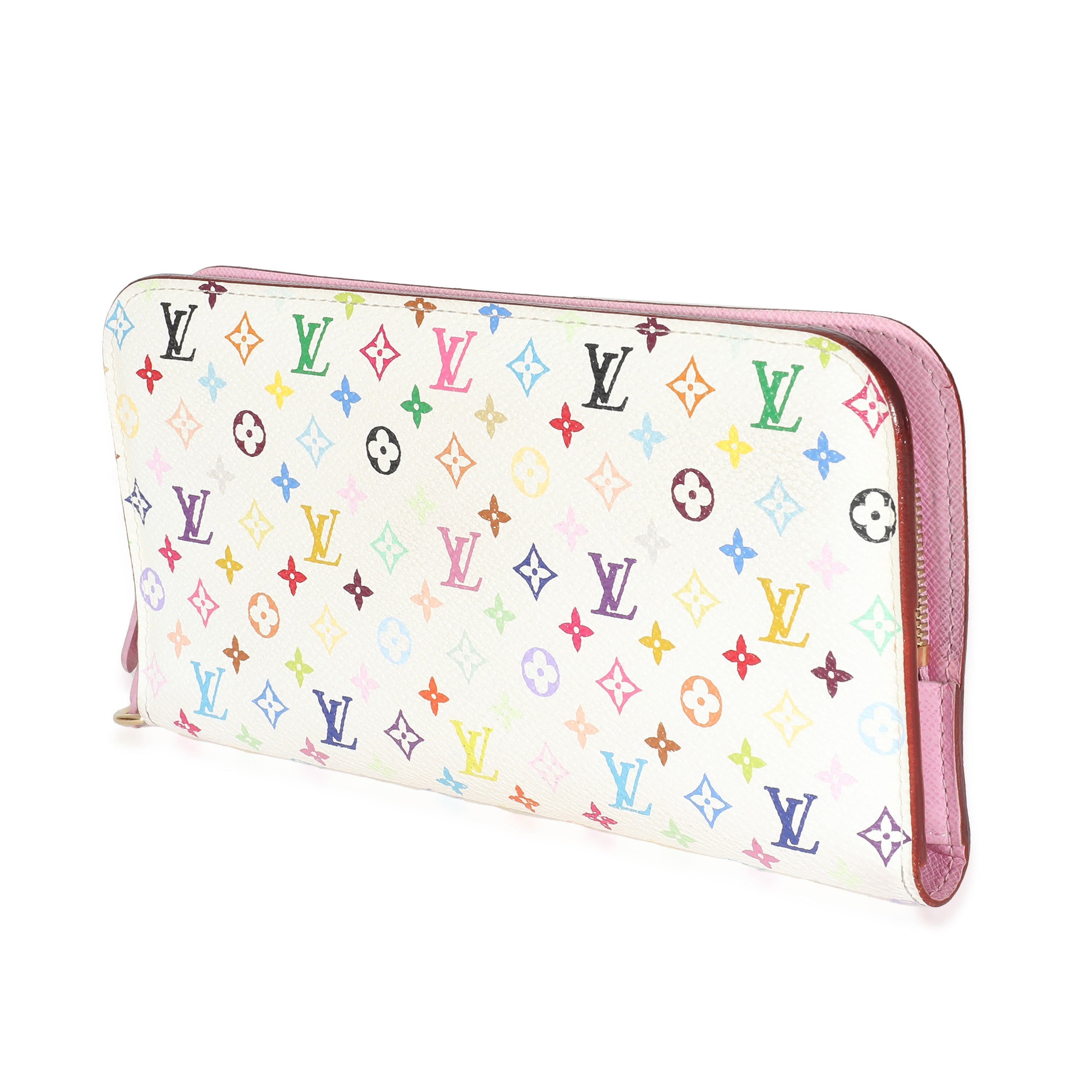 Louis Vuitton Louis Vuitton White Multicolor Canvas Insolite Wallet