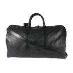 Louis Vuitton Louis Vuitton Black Monogram Shadow Keepall Bandoulière 50