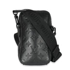 Louis Vuitton Louis Vuitton Black Monogram Shadow Double Phone Pouch NM