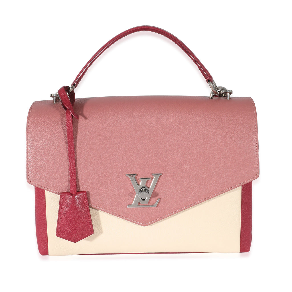 Louis Vuitton Louis Vuitton Tricolour Soft Calfskin Lockme Top Handle