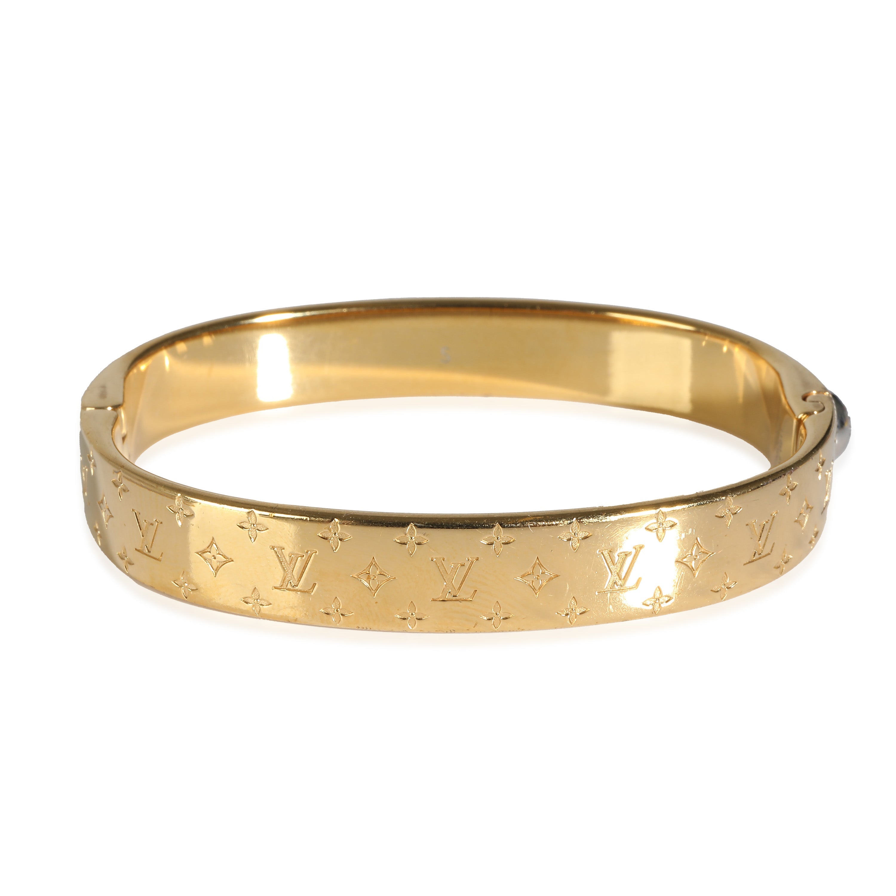 Louis Vuitton Nanogram Cuff in  Gold Plated