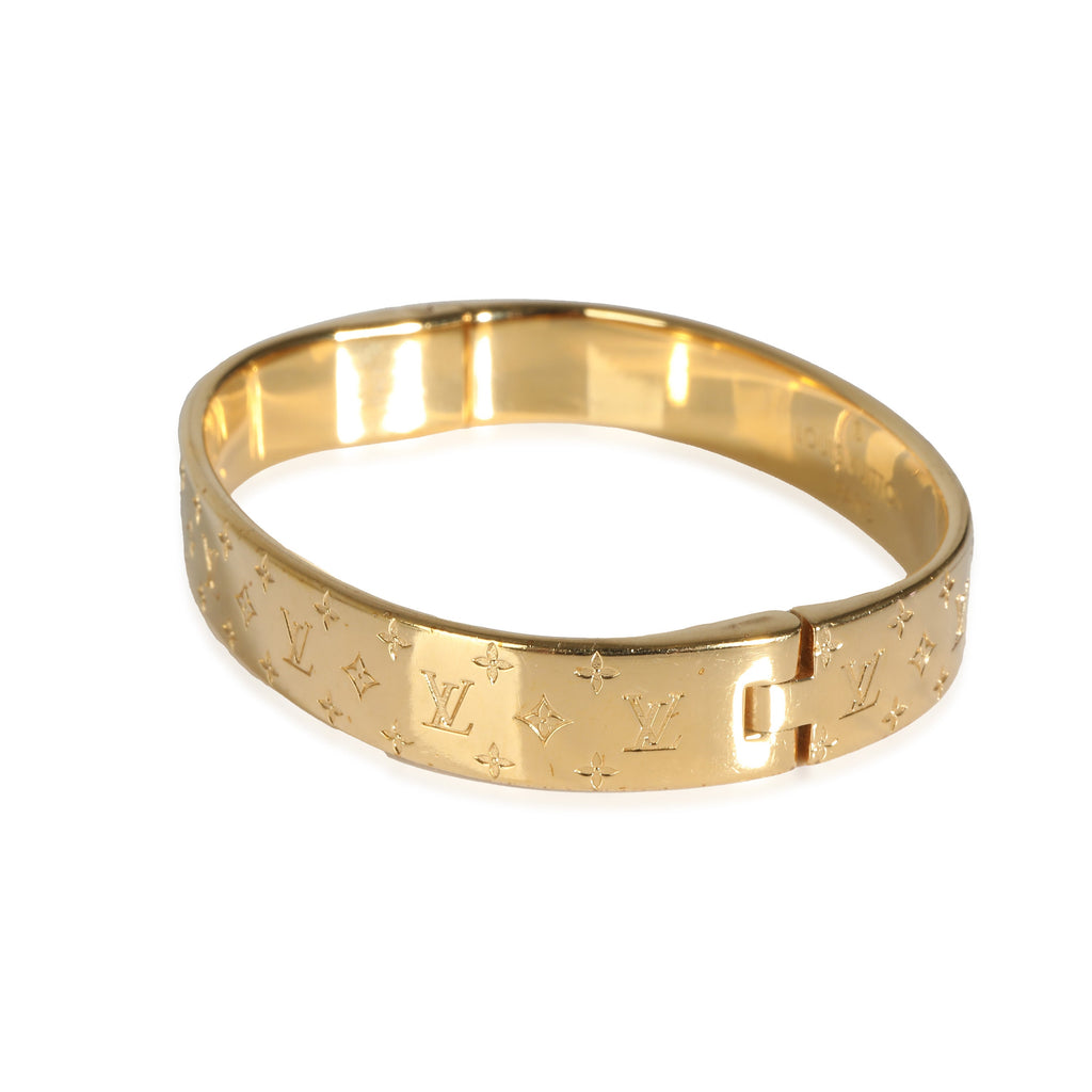 Louis Vuitton Nanogram Cuff in  Gold Plated