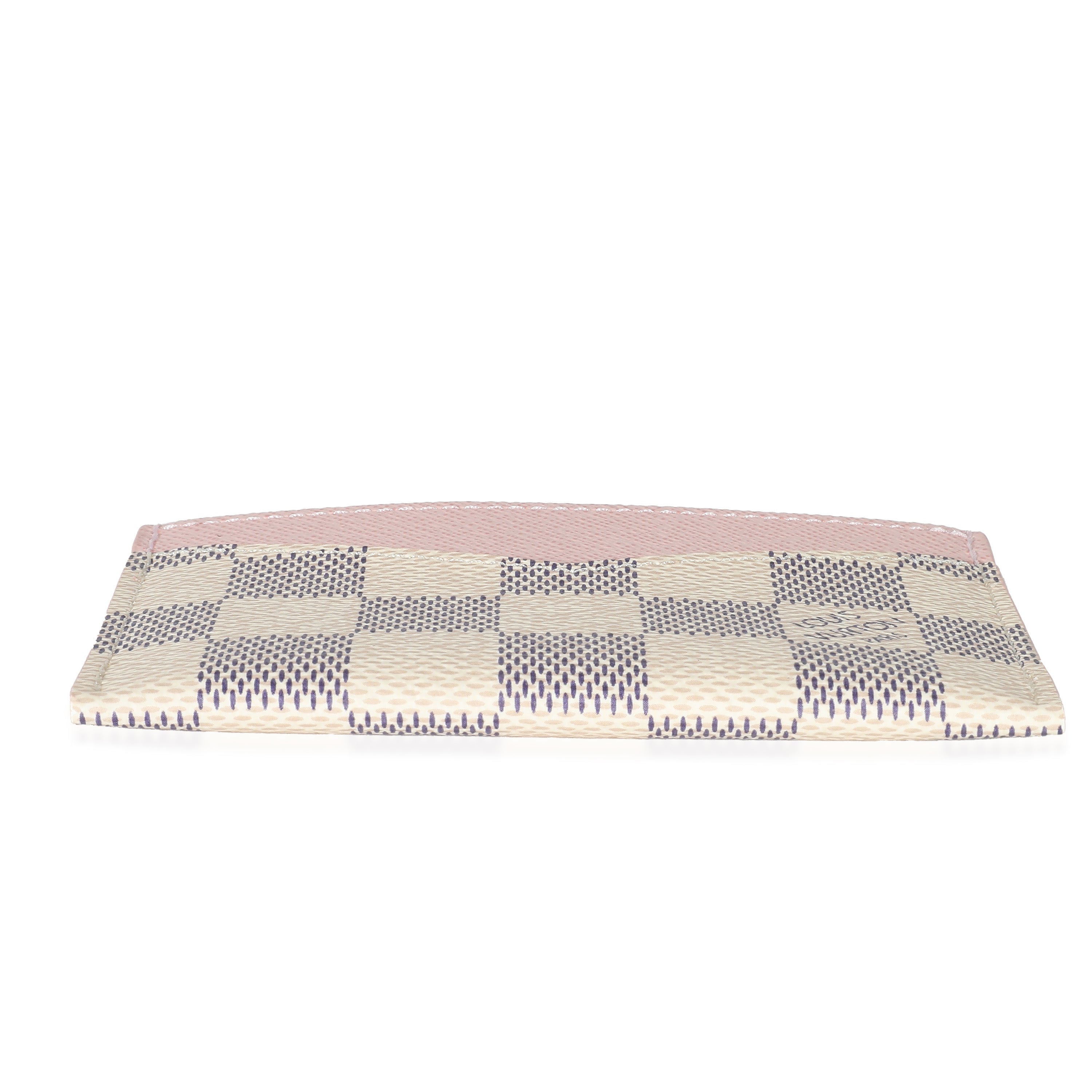 Louis Vuitton Louis Vuitton Rose Ballerine Damier Azur Canvas Daily Card Holder