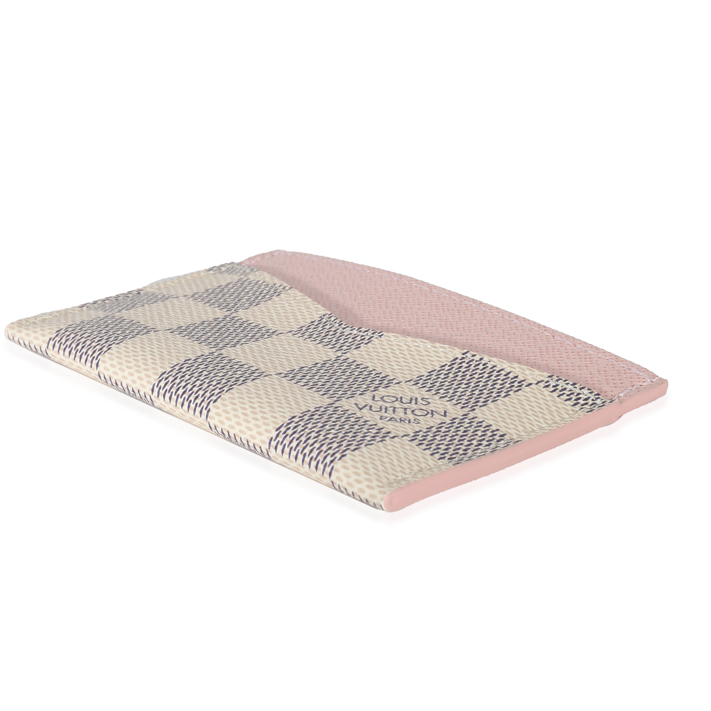 Louis Vuitton Louis Vuitton Rose Ballerine Damier Azur Canvas Daily Card Holder