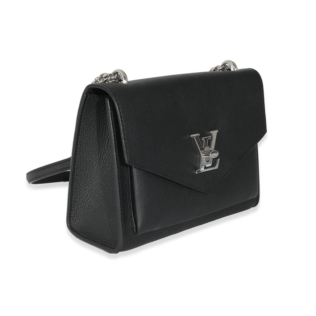 Louis Vuitton Louis Vuitton Black Calfskin Mylockme Chain Bag