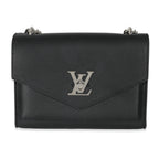 Louis Vuitton Louis Vuitton Black Calfskin Mylockme Chain Bag