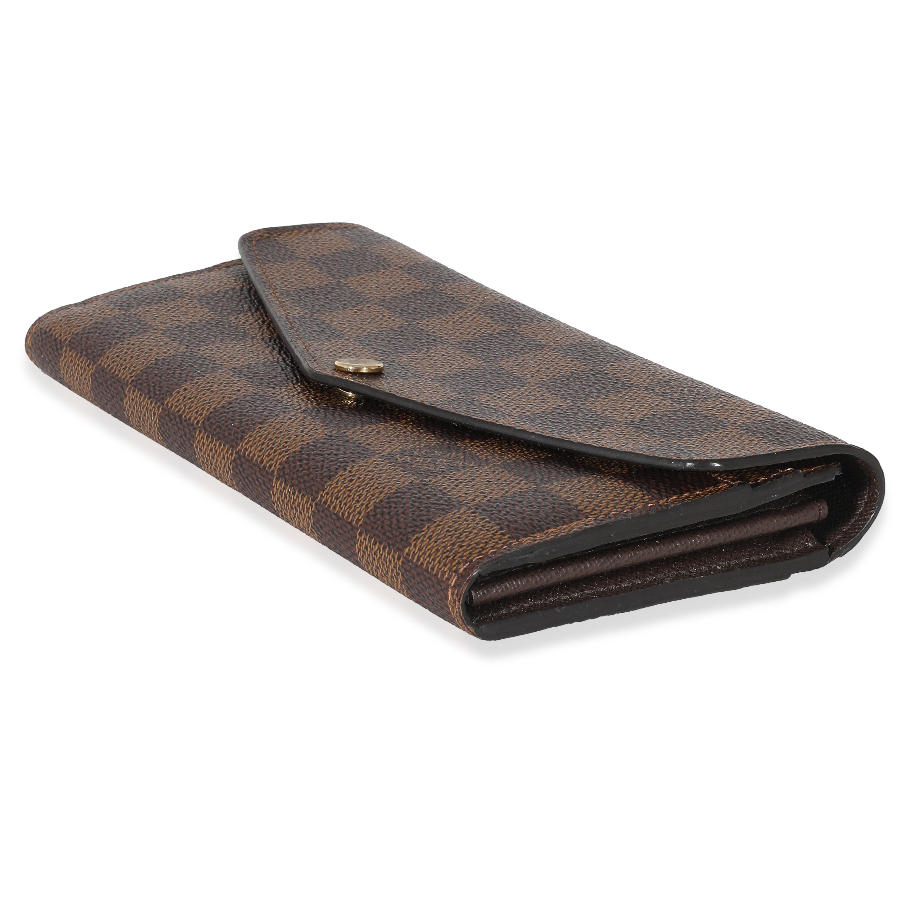 Louis Vuitton Louis Vuitton Damier Ebene Canvas Sarah Wallet