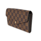 Louis Vuitton Louis Vuitton Damier Ebene Canvas Sarah Wallet