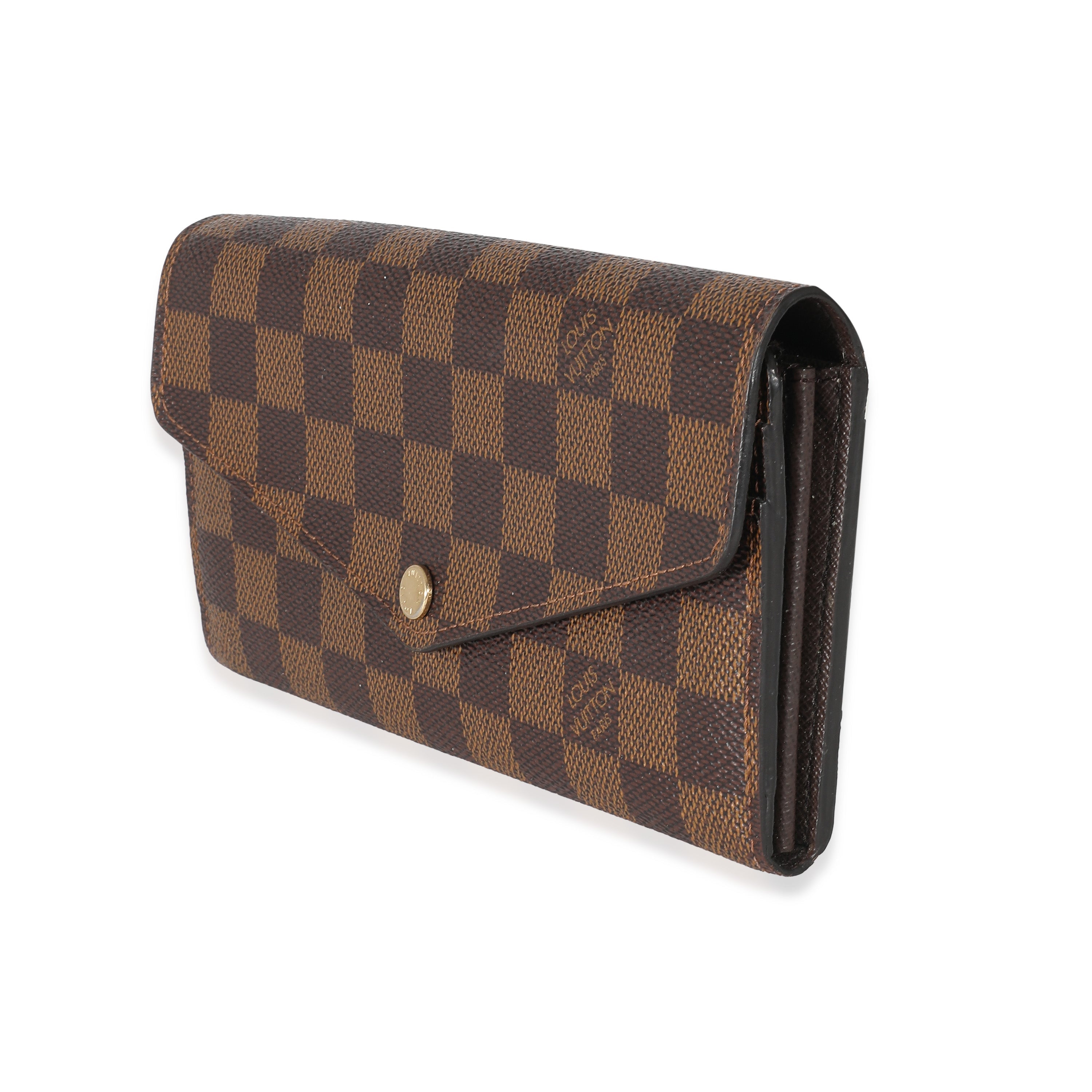 Louis Vuitton Louis Vuitton Damier Ebene Canvas Sarah Wallet