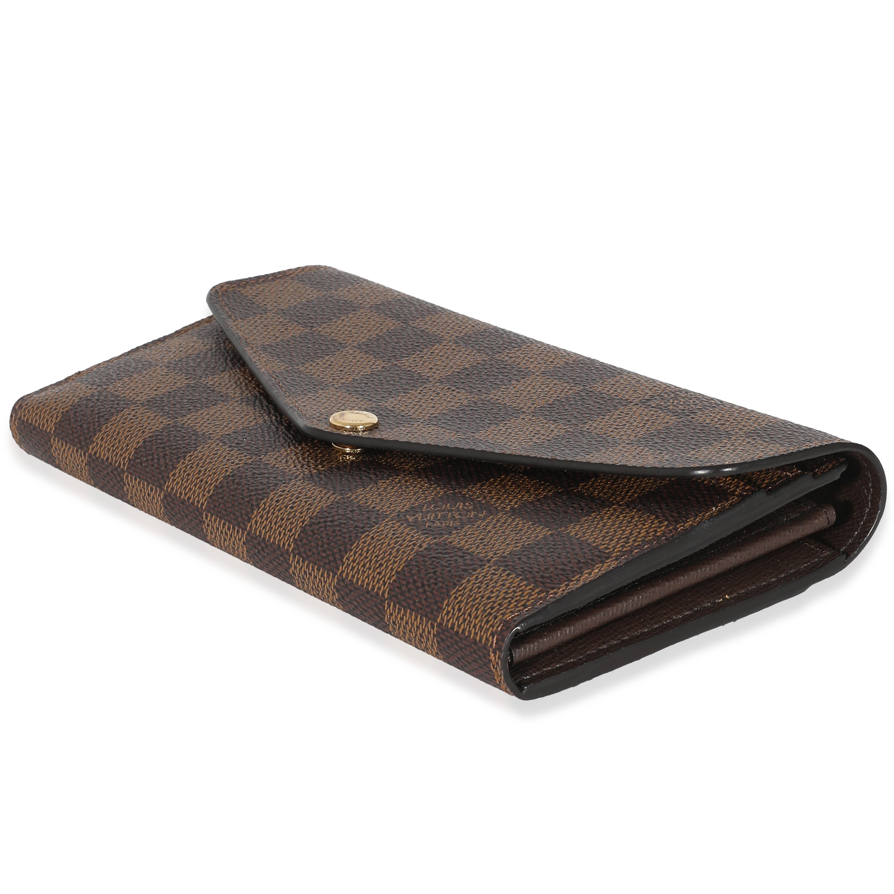 Louis Vuitton Louis Vuitton Damier Ebene Canvas Sarah Wallet