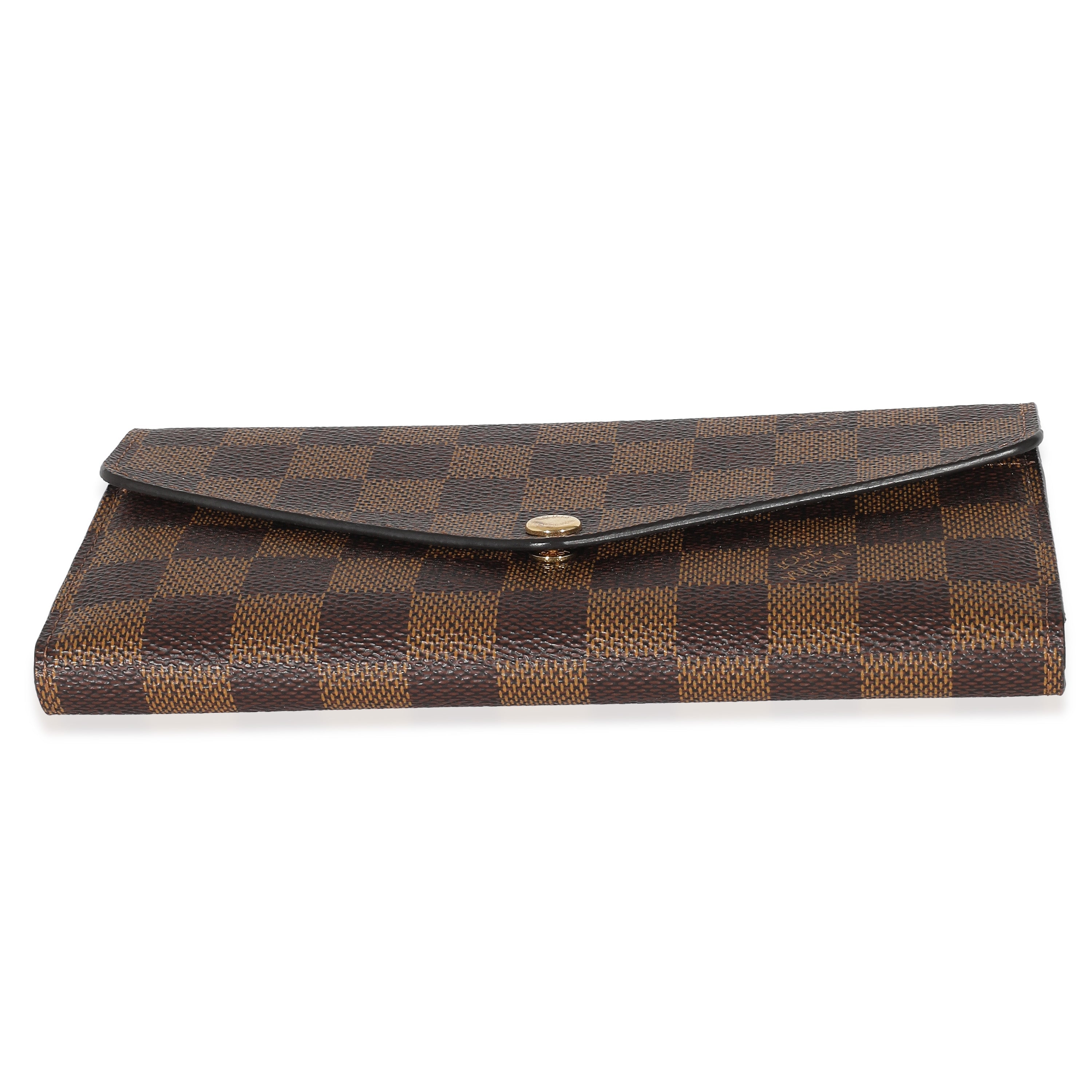 Louis Vuitton Louis Vuitton Damier Ebene Canvas Sarah Wallet