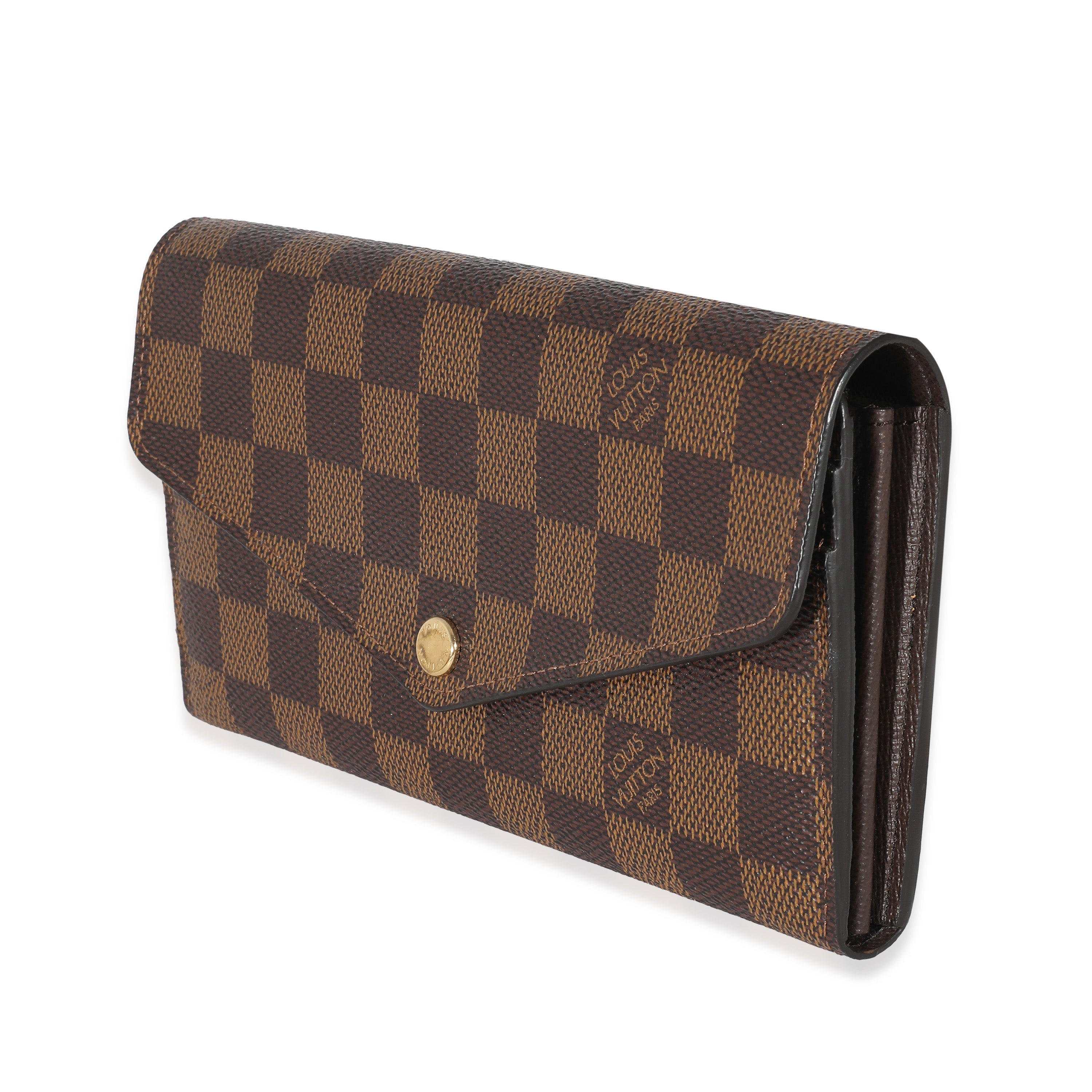 Louis Vuitton Louis Vuitton Damier Ebene Canvas Sarah Wallet