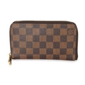 Louis Vuitton Louis Vuitton Damier Ebene Canvas Zippy Compact Wallet