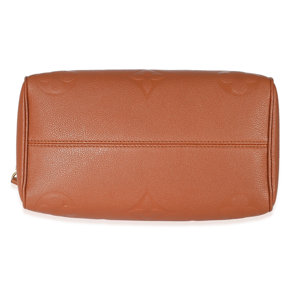 Louis Vuitton Louis Vuitton Cognac Giant Monogram Empreinte Speedy Bandouliere 25