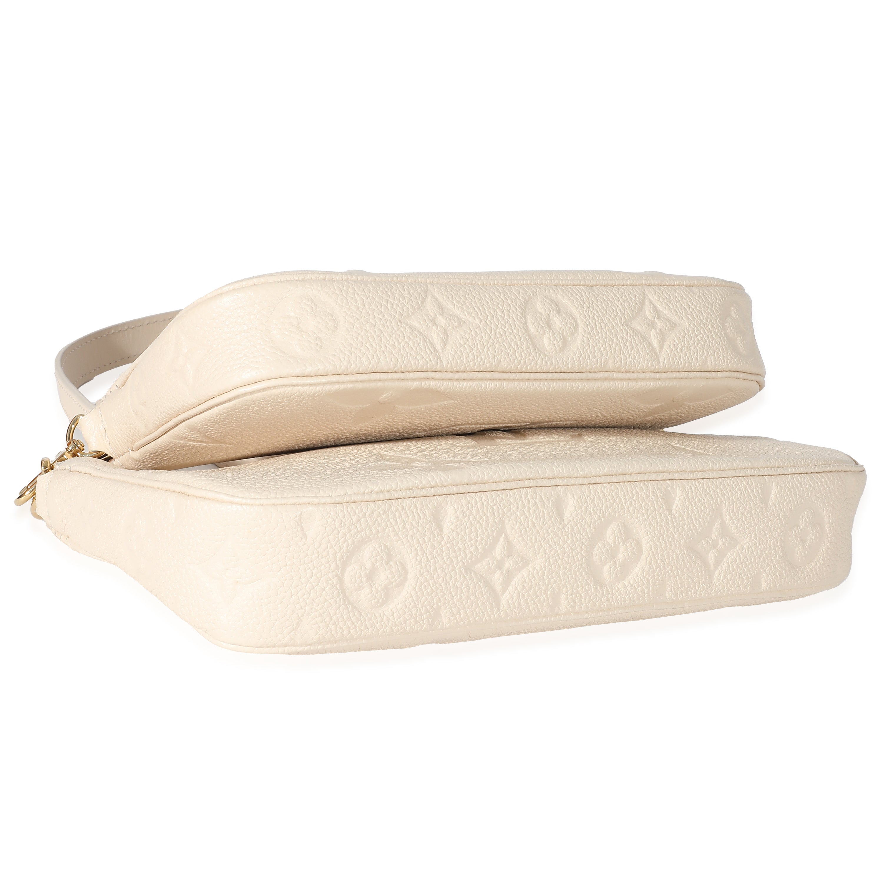 Louis Vuitton Louis Vuitton Cream Monogram Empreinte Multi Pochette Accessoires