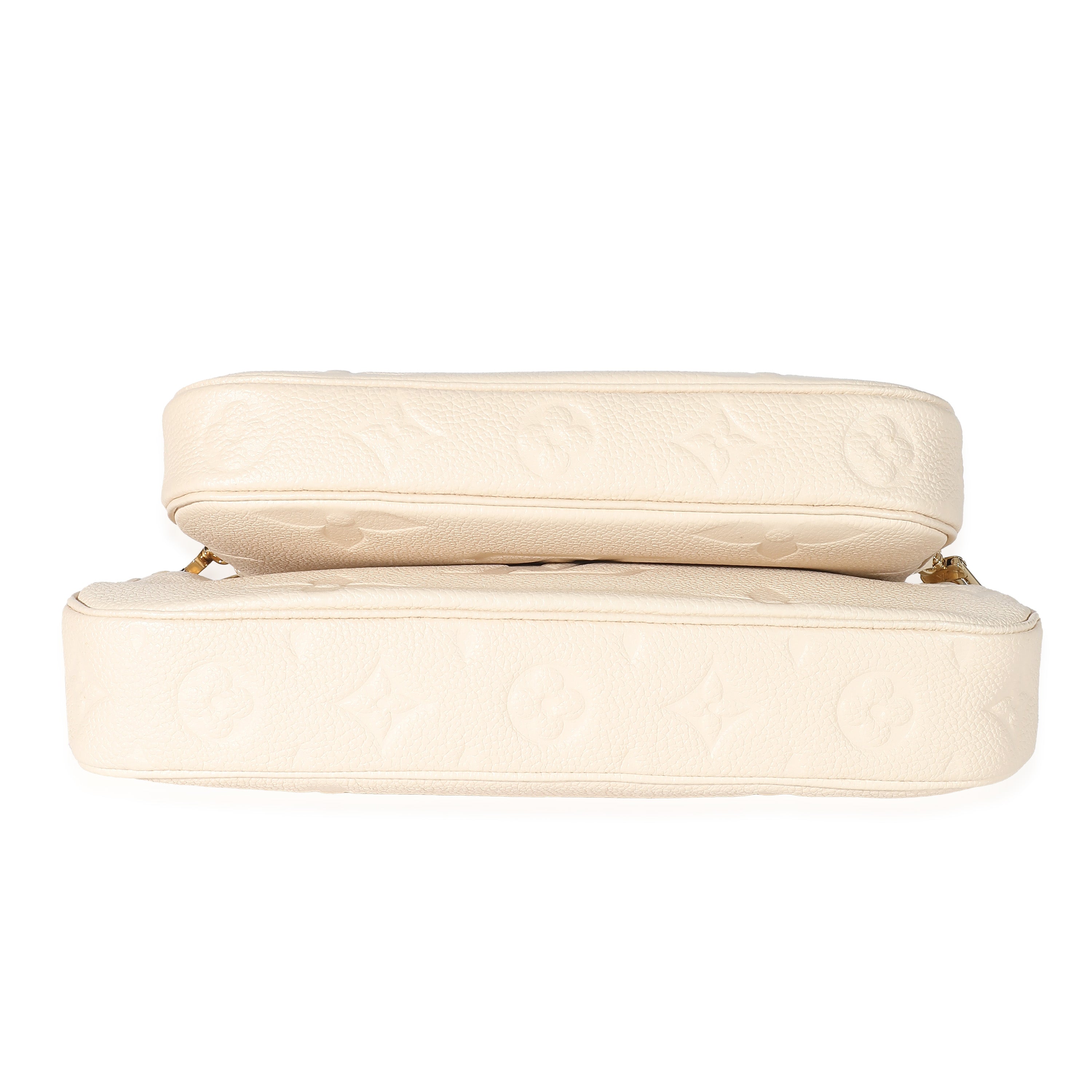 Louis Vuitton Louis Vuitton Cream Monogram Empreinte Multi Pochette Accessoires