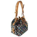 Louis Vuitton Louis Vuitton x Takashi Murakami Black Monogram Multicolore Canvas Petit Noé