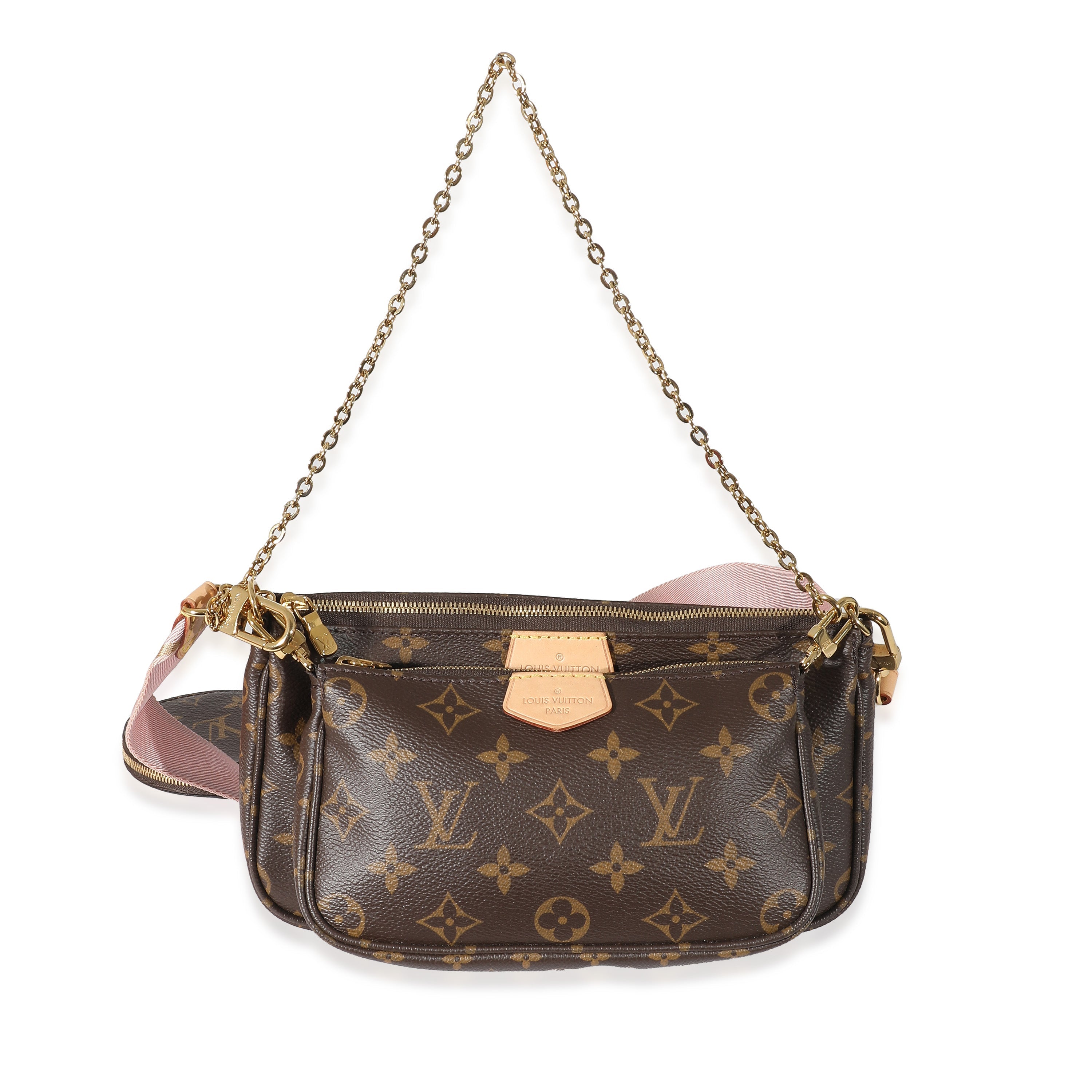 Louis Vuitton Louis Vuitton Rose Clair Monogram Canvas Multi Pochette Accessoires