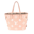 Louis Vuitton Louis Vuitton Rose Trianon Crème Bicolor Monogram Empreinte Neverfull MM
