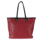 Chanel Burgundy Quilted Caviar Fever Tote