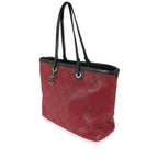 Chanel Burgundy Quilted Caviar Fever Tote