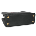 Louis Vuitton Louis Vuitton Black Rose Berlingot Taurillon Leather Capucines MM