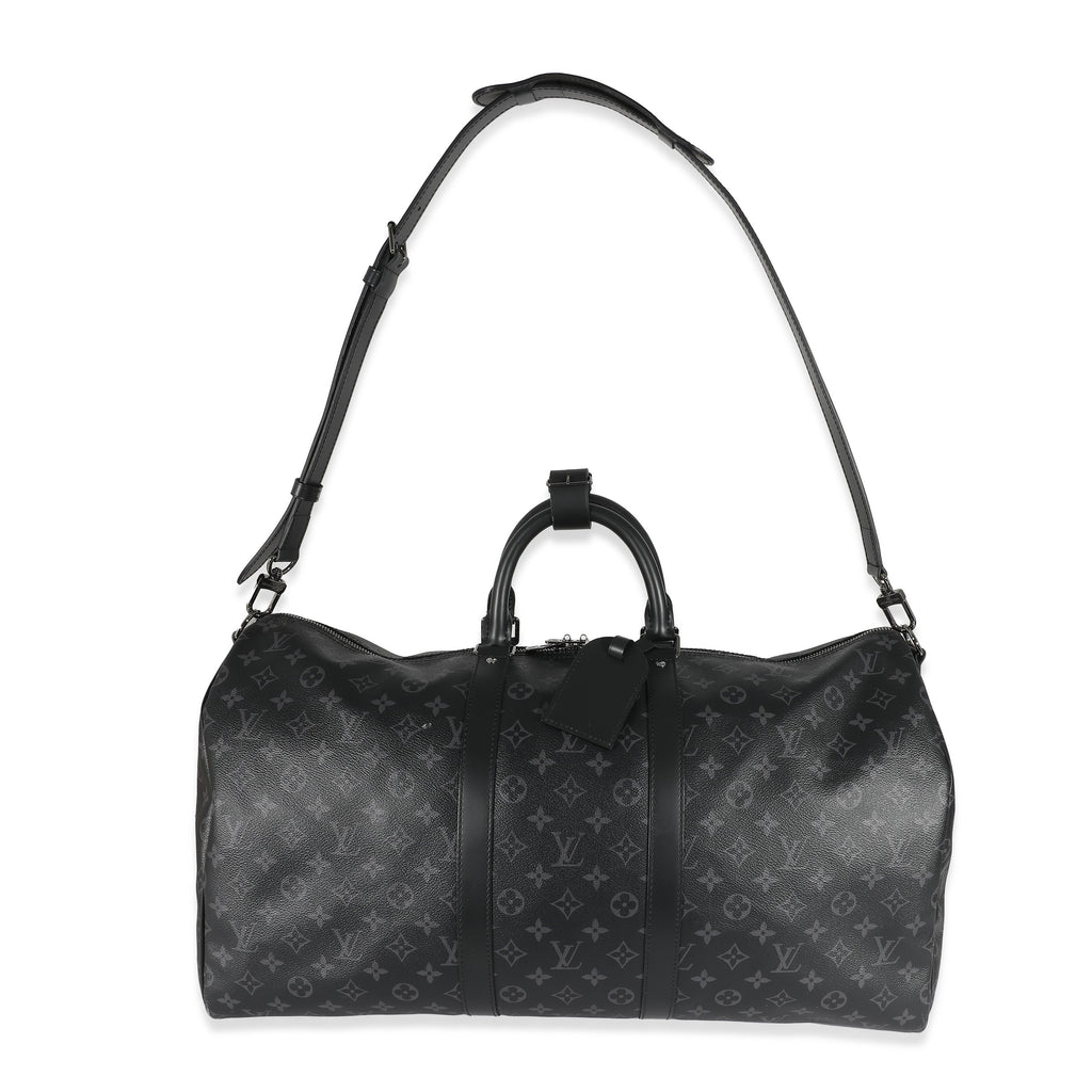 Louis Vuitton Louis Vuitton Monogram Eclipse Canvas Keepall Bandouliere 55