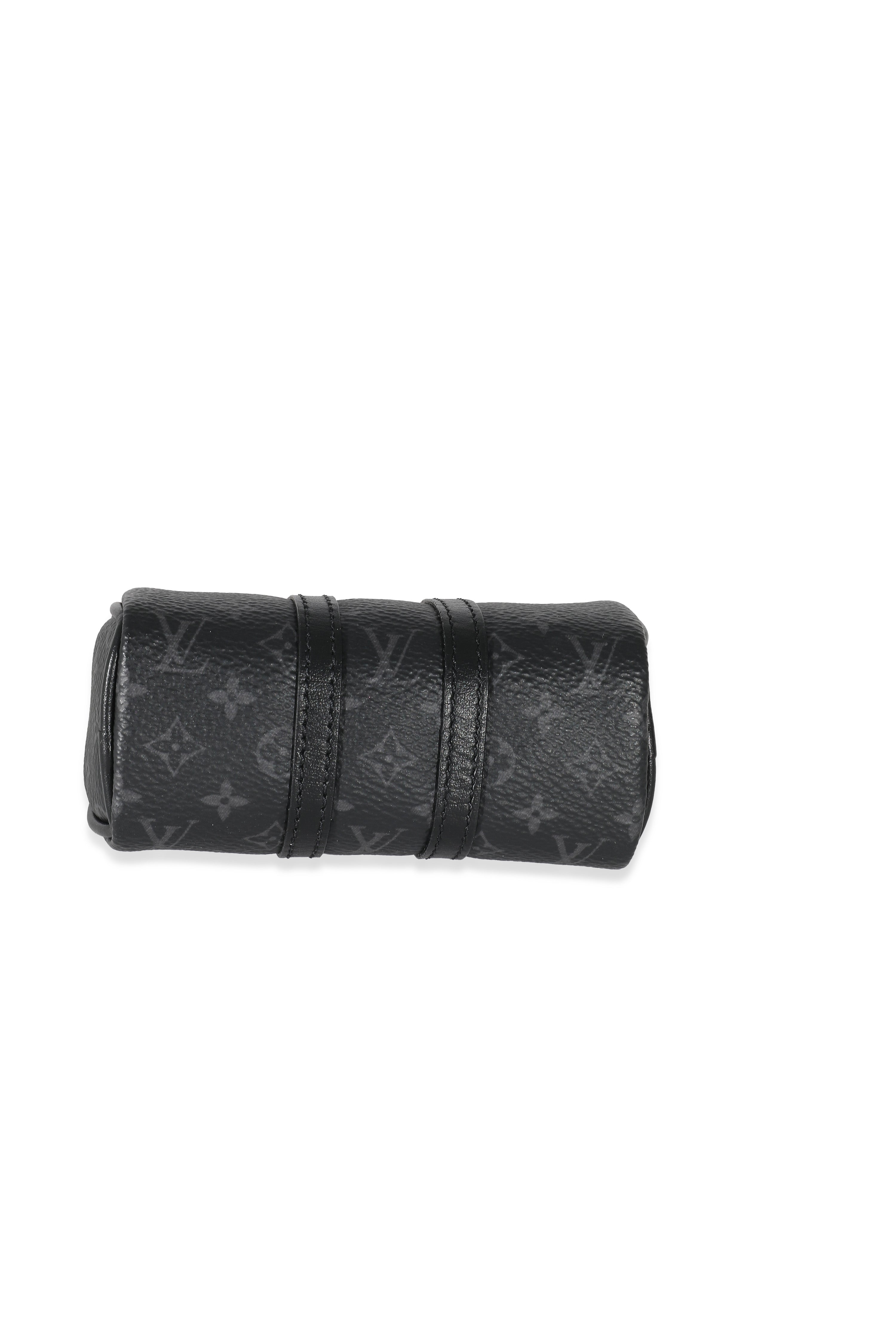 Louis Vuitton Louis Vuitton Monogram Eclipse Canvas Mini Keepall Bag Charm & Key Holder