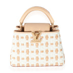 Louis Vuitton White Monogram Wicker Woven LV Heavenly Capucines BB