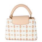 Louis Vuitton White Monogram Wicker Woven LV Heavenly Capucines BB