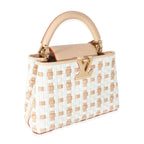 Louis Vuitton White Monogram Wicker Woven LV Heavenly Capucines BB