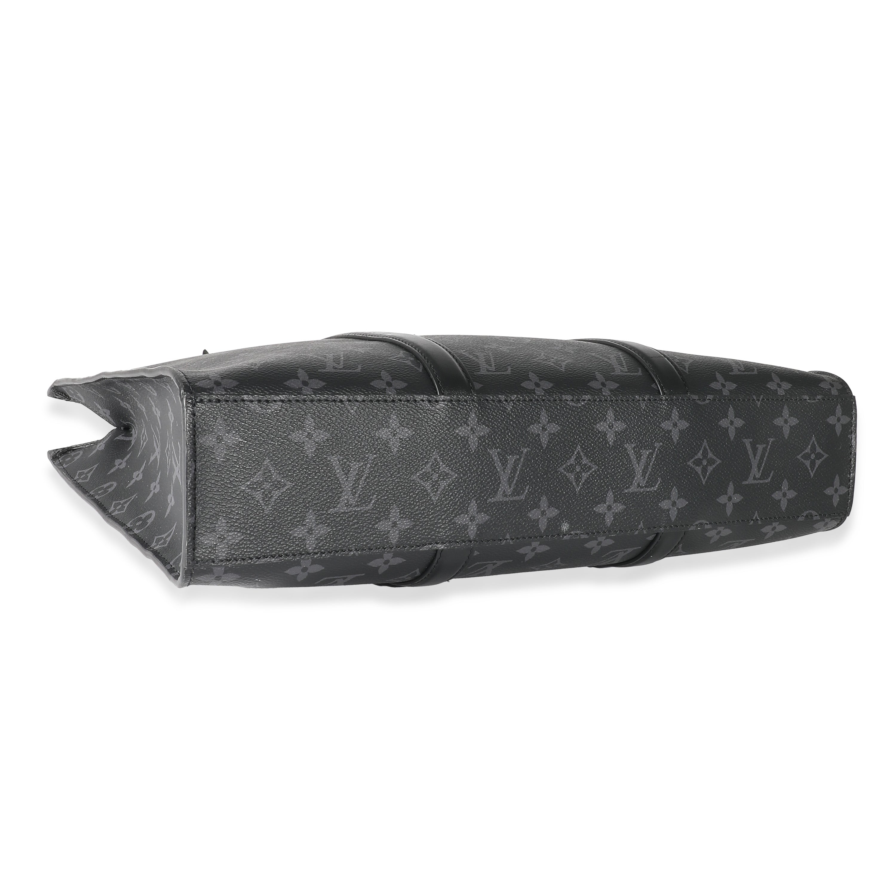 Louis Vuitton Monogram Eclipse Canvas Sac Plat Horizontal Zipper