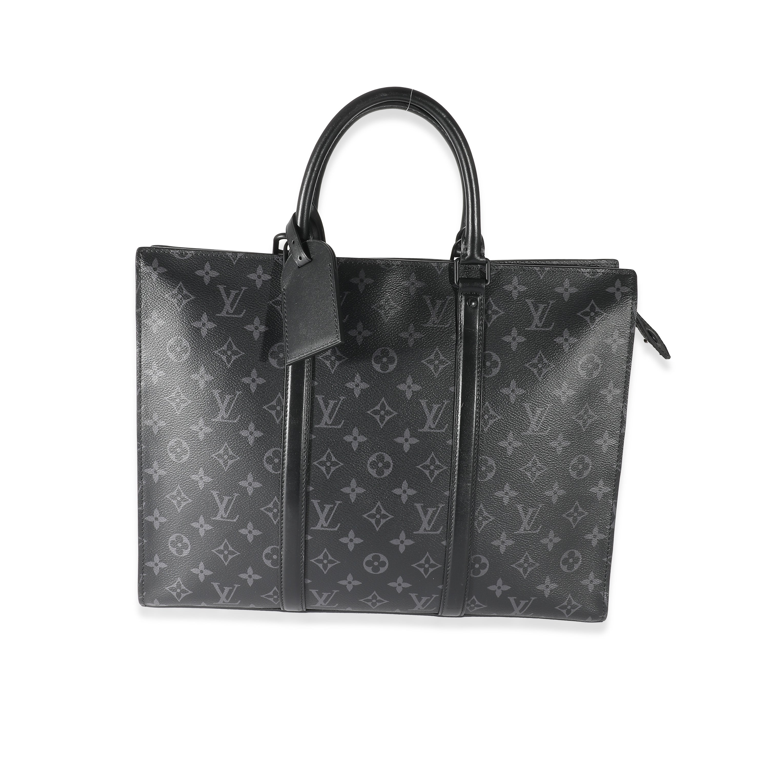 Louis Vuitton Monogram Eclipse Canvas Sac Plat Horizontal Zipper