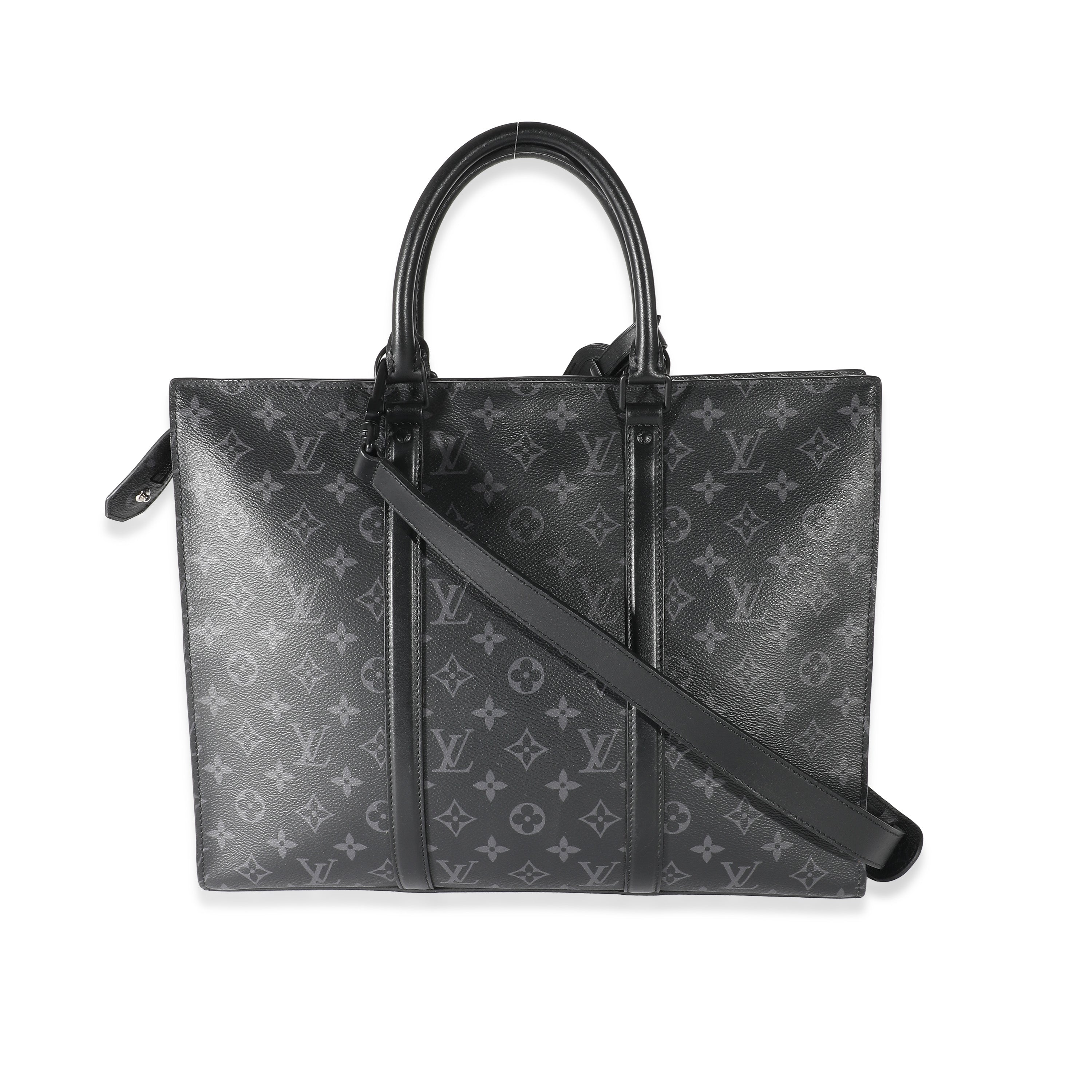 Louis Vuitton Monogram Eclipse Canvas Sac Plat Horizontal Zipper