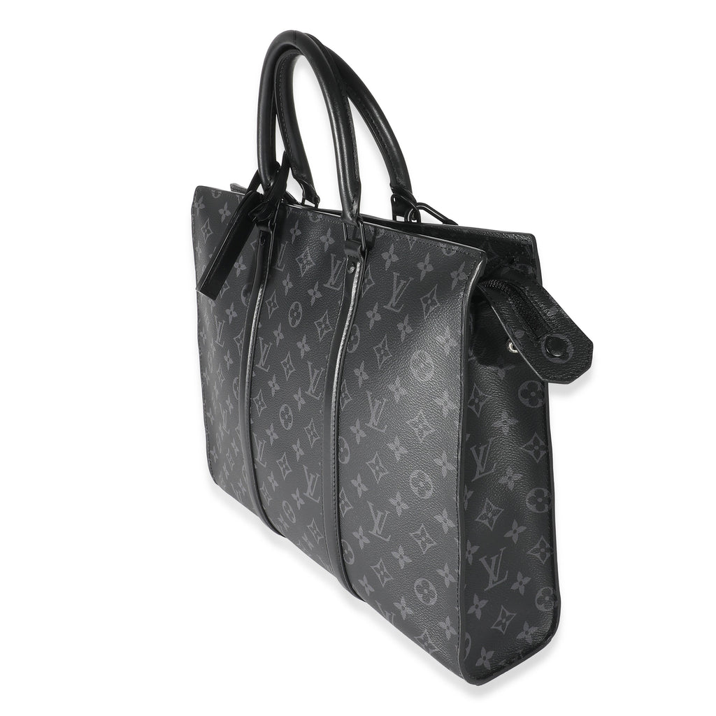 Louis Vuitton Monogram Eclipse Canvas Sac Plat Horizontal Zipper