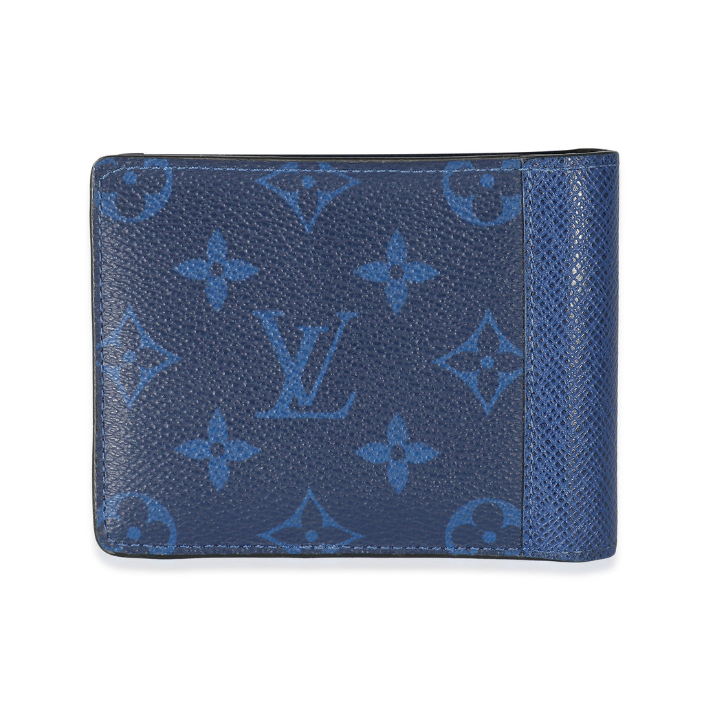 Louis Vuitton Louis Vuitton Blue Taiga Monogram Cobalt Canvas Taigarama Multiple Wallet