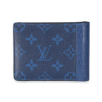 Louis Vuitton Louis Vuitton Blue Taiga Monogram Cobalt Canvas Taigarama Multiple Wallet