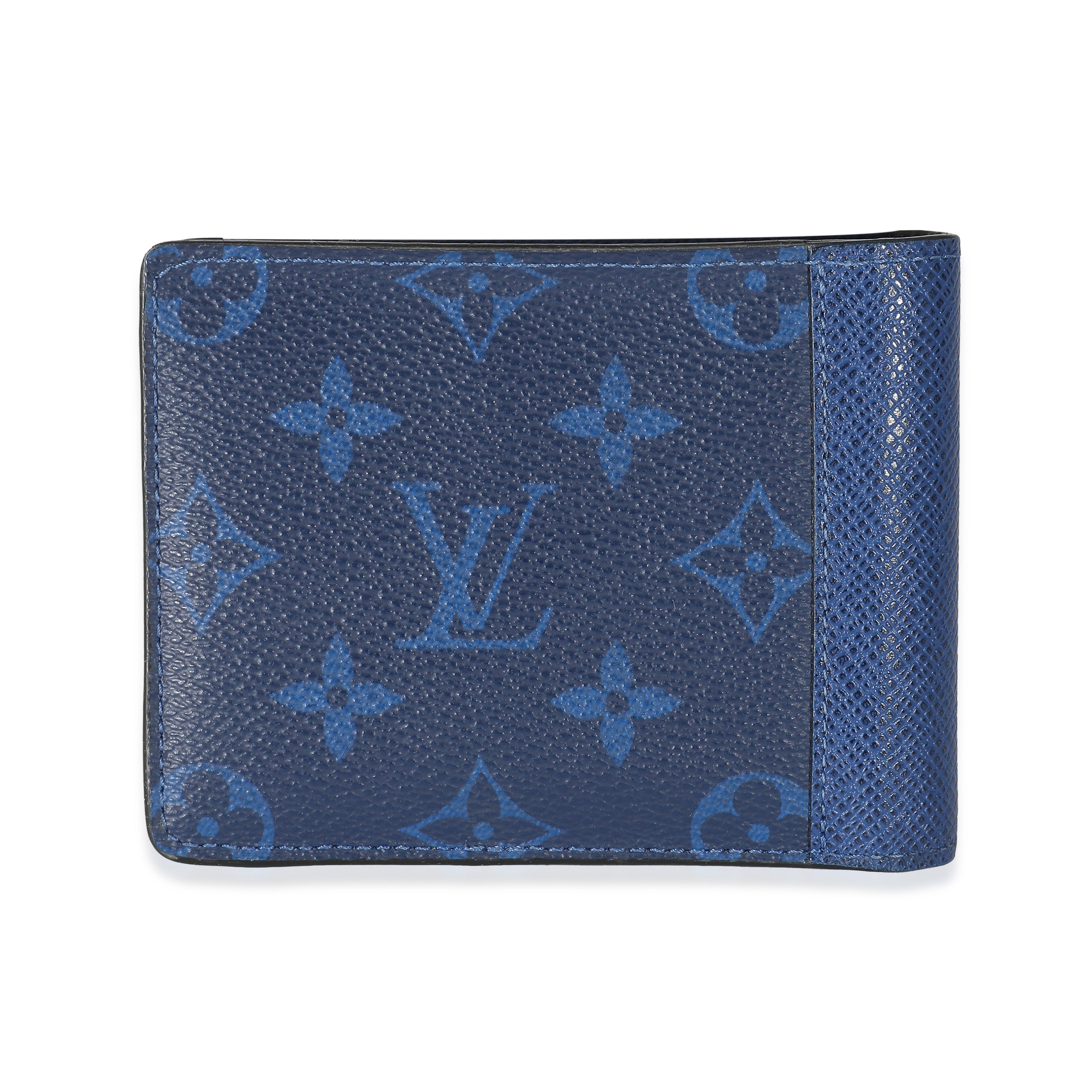 Louis Vuitton Louis Vuitton Blue Taiga Monogram Cobalt Canvas Taigarama Multiple Wallet