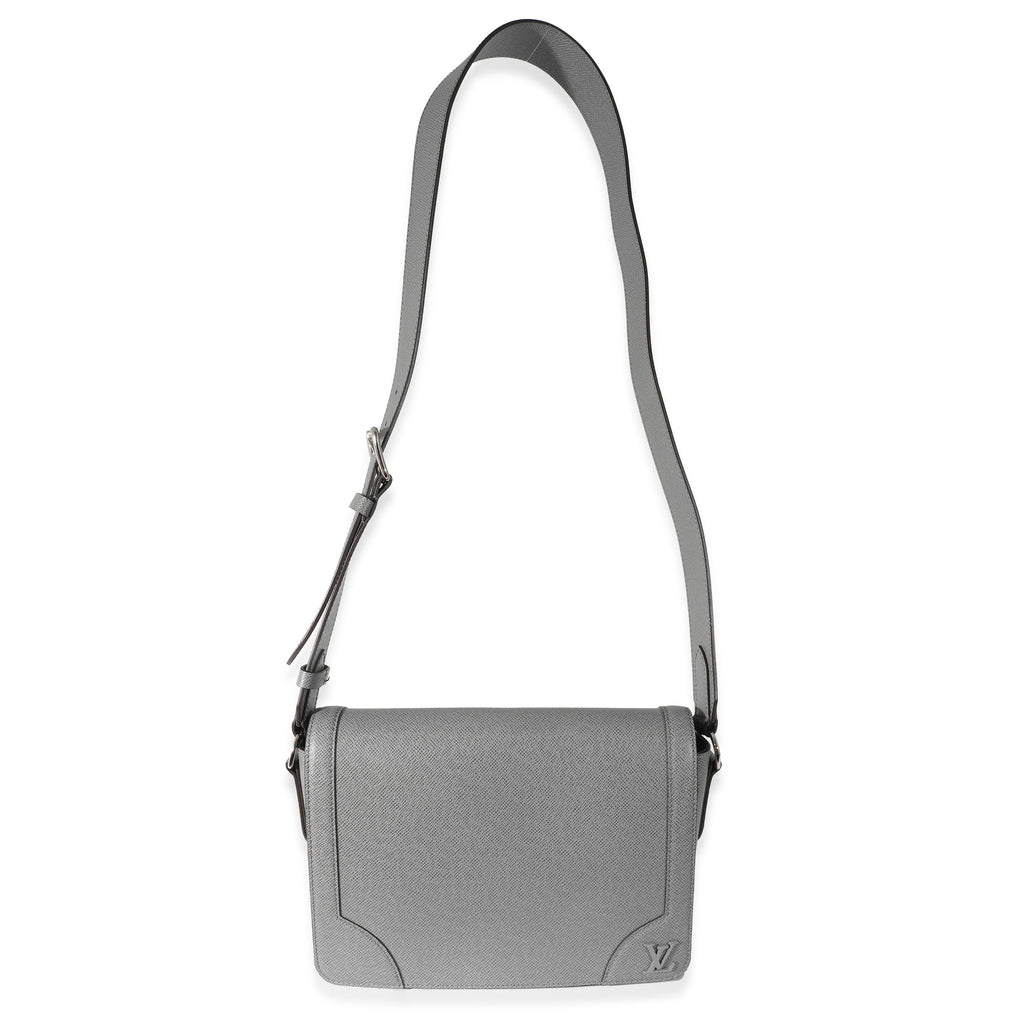 Louis Vuitton Louis Vuitton Gray Taiga Leather New Flap Messenger