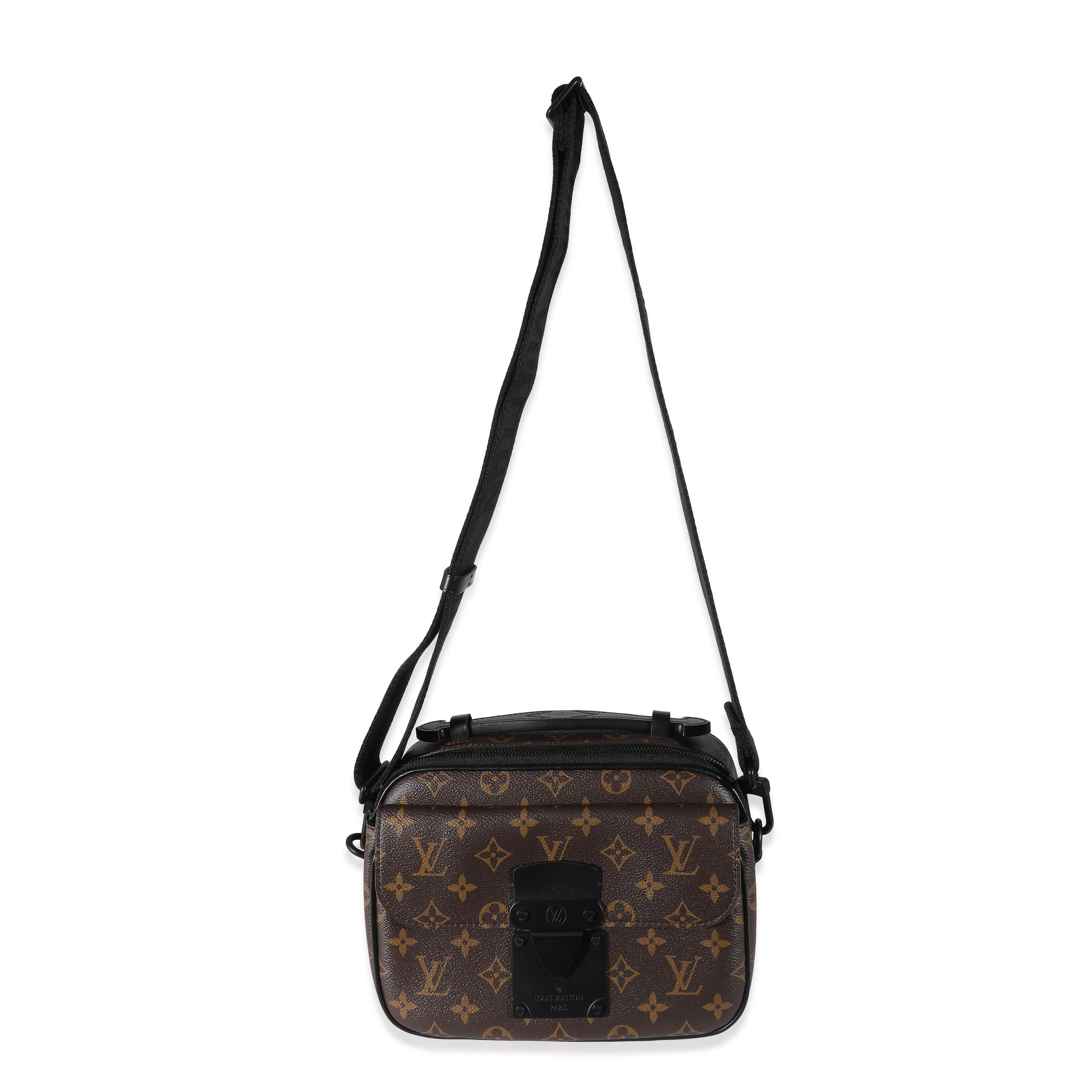 Louis Vuitton Monogram Macassar S Lock Messenger