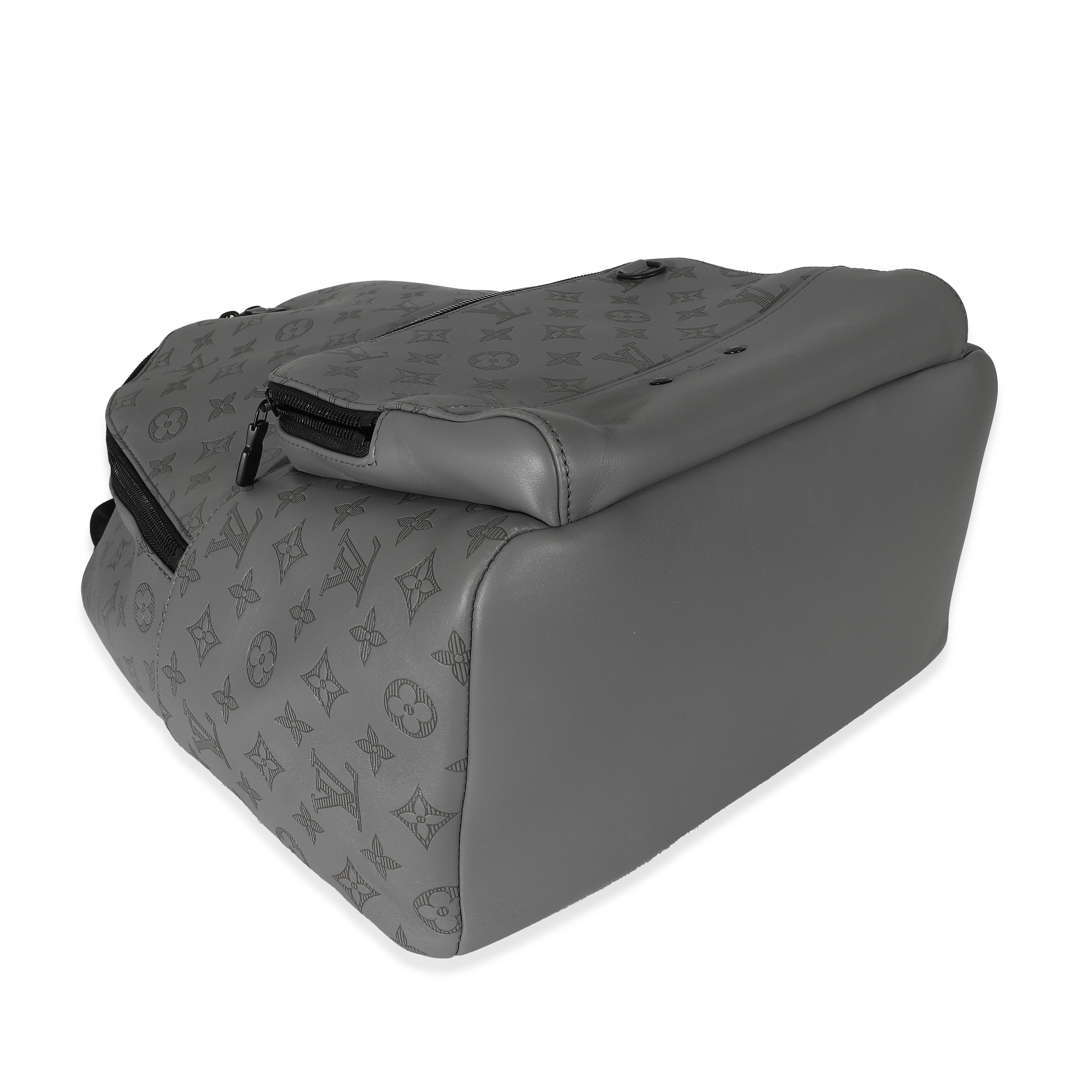 Louis Vuitton Louis Vuitton Anthracite Grey Monogram Shadow Racer Backpack