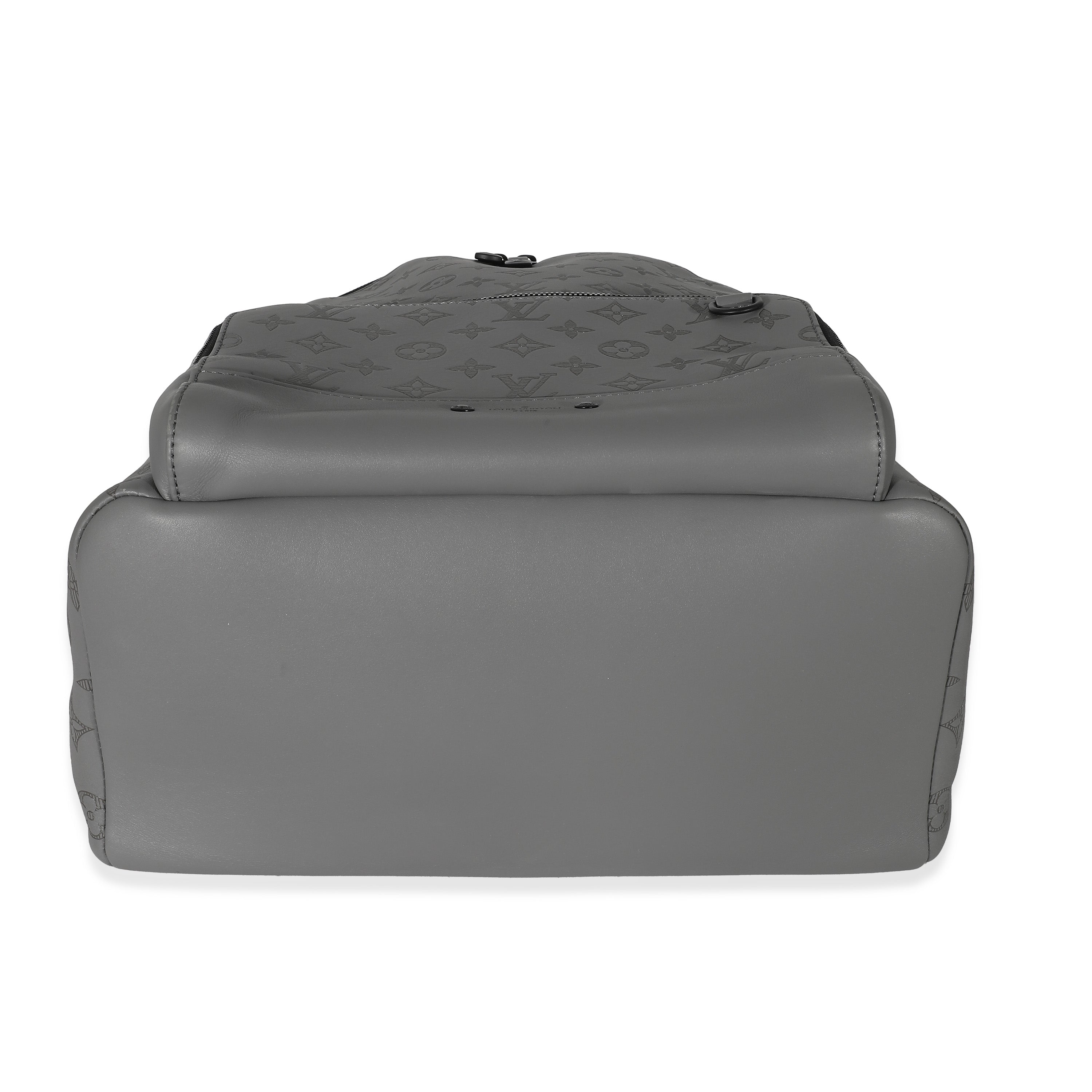 Louis Vuitton Louis Vuitton Anthracite Grey Monogram Shadow Racer Backpack