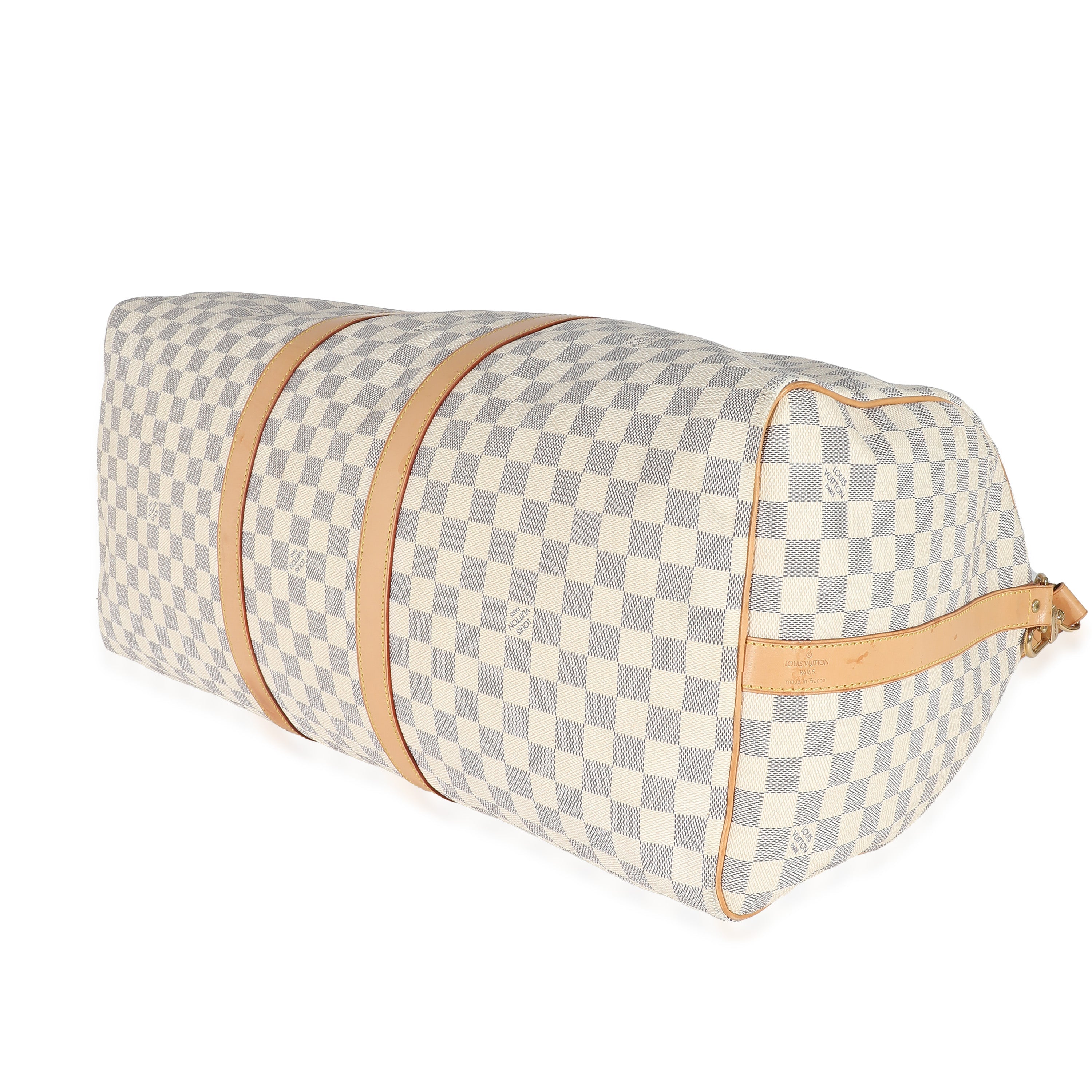 Louis Vuitton Louis Vuitton Damier Azur Canvas Keepall Bandoulière 55