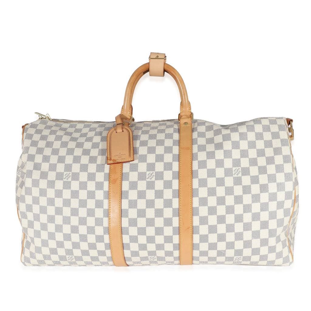 Louis Vuitton Louis Vuitton Damier Azur Canvas Keepall Bandoulière 55